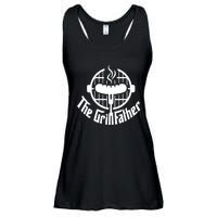 The Grillfather Godfather Fathers Day Ladies Essential Flowy Tank