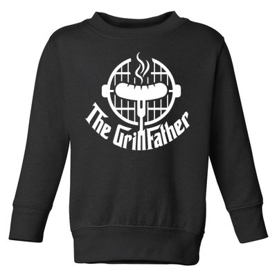 The Grillfather Godfather Fathers Day Toddler Sweatshirt