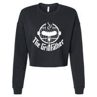 The Grillfather Godfather Fathers Day Cropped Pullover Crew