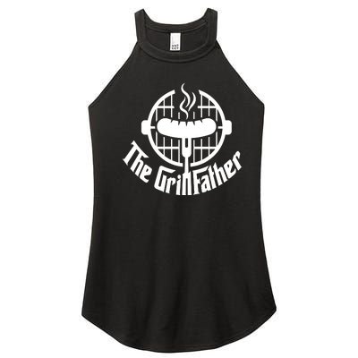 The Grillfather Godfather Fathers Day Women's Perfect Tri Rocker Tank