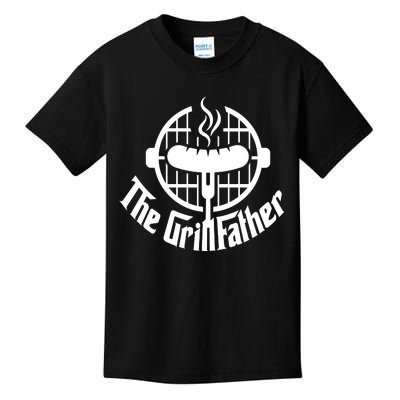 The Grillfather Godfather Fathers Day Kids T-Shirt