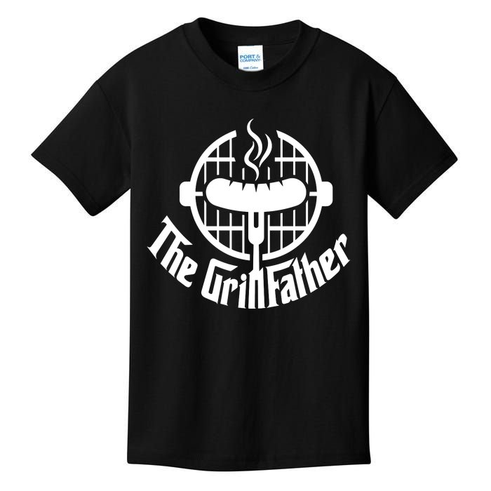 The Grillfather Godfather Fathers Day Kids T-Shirt