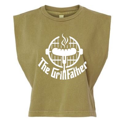 The Grillfather Godfather Fathers Day Garment-Dyed Women's Muscle Tee