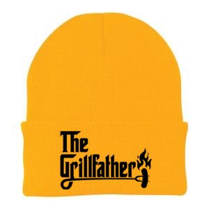 The Grillfather Godfather Fathers Day Knit Cap Winter Beanie