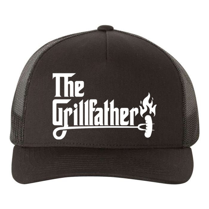 The Grillfather Godfather Fathers Day Yupoong Adult 5-Panel Trucker Hat