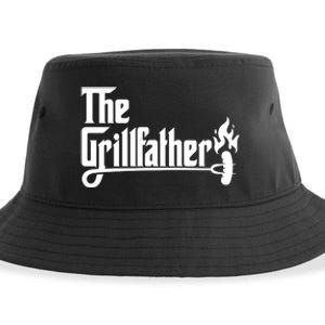 The Grillfather Godfather Fathers Day Sustainable Bucket Hat