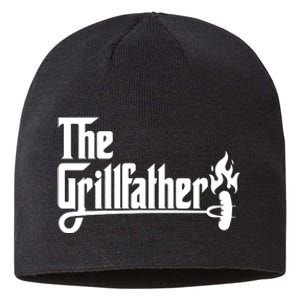 The Grillfather Godfather Fathers Day Sustainable Beanie