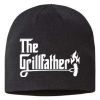 The Grillfather Godfather Fathers Day Sustainable Beanie