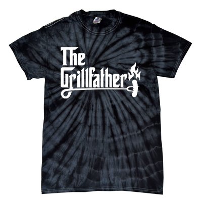 The Grillfather Godfather Fathers Day Tie-Dye T-Shirt