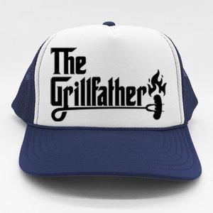 The Grillfather Godfather Fathers Day Trucker Hat