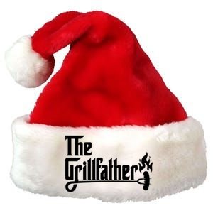 The Grillfather Godfather Fathers Day Premium Christmas Santa Hat