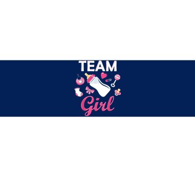 Team Girl Gender Reveal Party Team Pink Baby Announcement Bumper Sticker