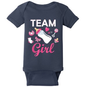 Team Girl Gender Reveal Party Team Pink Baby Announcement Baby Bodysuit