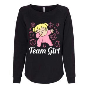 Team Girl Gender Reveal Party Team Pink Baby Announcement Womens California Wash Sweatshirt