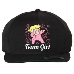 Team Girl Gender Reveal Party Team Pink Baby Announcement Wool Snapback Cap