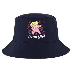 Team Girl Gender Reveal Party Team Pink Baby Announcement Cool Comfort Performance Bucket Hat