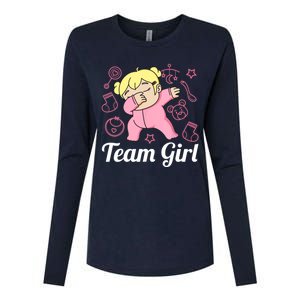 Team Girl Gender Reveal Party Team Pink Baby Announcement Womens Cotton Relaxed Long Sleeve T-Shirt