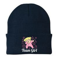 Team Girl Gender Reveal Party Team Pink Baby Announcement Knit Cap Winter Beanie