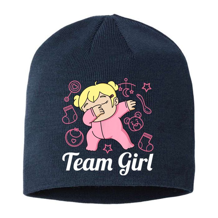 Team Girl Gender Reveal Party Team Pink Baby Announcement Sustainable Beanie