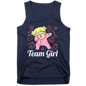 Team Girl Gender Reveal Party Team Pink Baby Announcement Tank Top