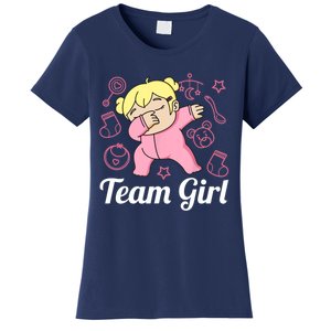 Team Girl Gender Reveal Party Team Pink Baby Announcement Women's T-Shirt