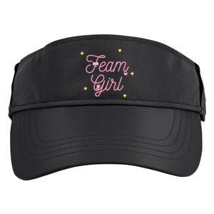 Team Girl Gender Reveal Party Team Pink Baby Announcement Adult Drive Performance Visor