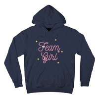 Team Girl Gender Reveal Party Team Pink Baby Announcement Hoodie