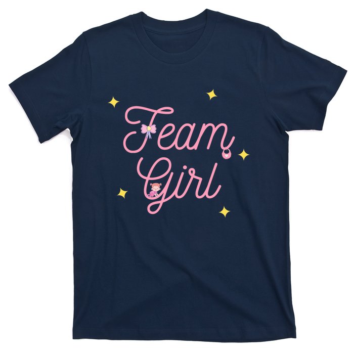 Team Girl Gender Reveal Party Team Pink Baby Announcement T-Shirt