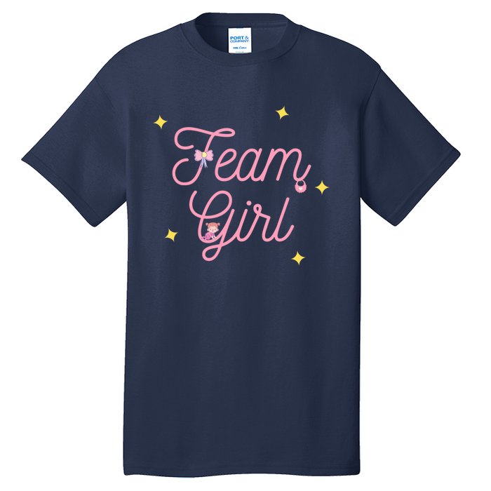 Team Girl Gender Reveal Party Team Pink Baby Announcement Tall T-Shirt