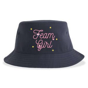 Team Girl Gender Reveal Party Team Pink Baby Announcement Sustainable Bucket Hat