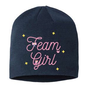 Team Girl Gender Reveal Party Team Pink Baby Announcement Sustainable Beanie