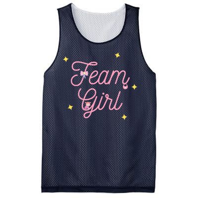 Team Girl Gender Reveal Party Team Pink Baby Announcement Mesh Reversible Basketball Jersey Tank