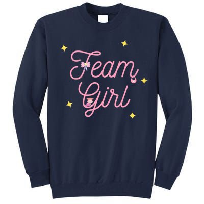 Team Girl Gender Reveal Party Team Pink Baby Announcement Tall Sweatshirt