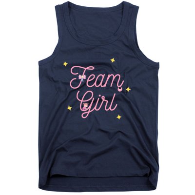 Team Girl Gender Reveal Party Team Pink Baby Announcement Tank Top