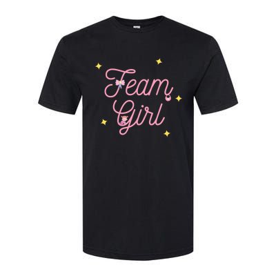 Team Girl Gender Reveal Party Team Pink Baby Announcement Softstyle CVC T-Shirt