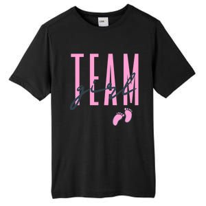 Team Girl Gender Reveal Party Team Pink Baby Announcement Tall Fusion ChromaSoft Performance T-Shirt