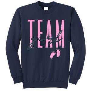 Team Girl Gender Reveal Party Team Pink Baby Announcement Sweatshirt