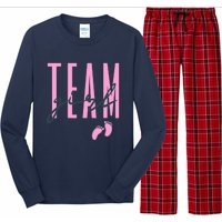 Team Girl Gender Reveal Party Team Pink Baby Announcement Long Sleeve Pajama Set