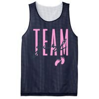 Team Girl Gender Reveal Party Team Pink Baby Announcement Mesh Reversible Basketball Jersey Tank