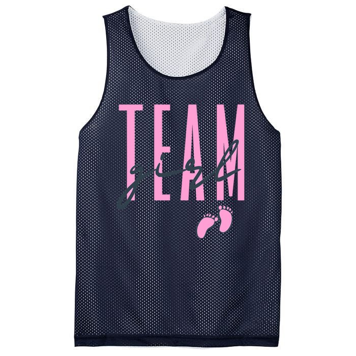 Team Girl Gender Reveal Party Team Pink Baby Announcement Mesh Reversible Basketball Jersey Tank