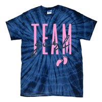 Team Girl Gender Reveal Party Team Pink Baby Announcement Tie-Dye T-Shirt