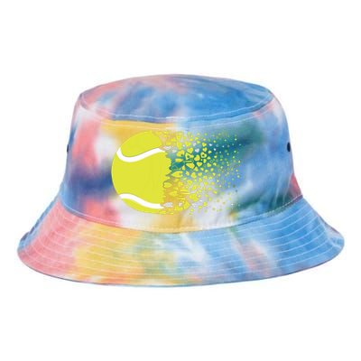 Tennis Graphic Girls Tennis Heart Love Tennis Player Tie Dye Newport Bucket Hat