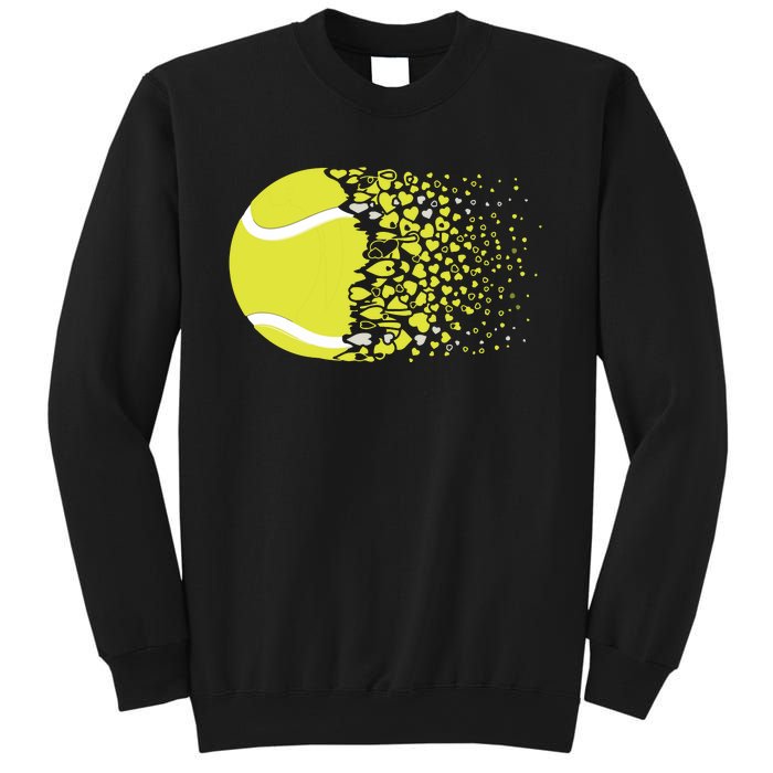 Tennis Graphic Girls Tennis Heart Love Tennis Player Sweatshirt