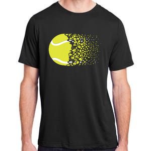 Tennis Graphic Girls Tennis Heart Love Tennis Player Adult ChromaSoft Performance T-Shirt