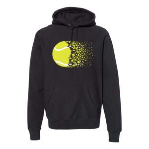 Tennis Graphic Girls Tennis Heart Love Tennis Player Premium Hoodie