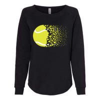 Tennis Graphic Girls Tennis Heart Love Tennis Player Womens California Wash Sweatshirt