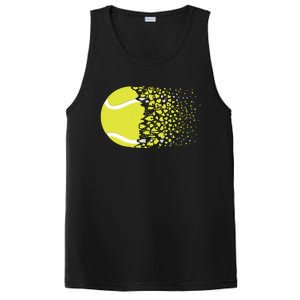 Tennis Graphic Girls Tennis Heart Love Tennis Player PosiCharge Competitor Tank