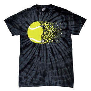 Tennis Graphic Girls Tennis Heart Love Tennis Player Tie-Dye T-Shirt