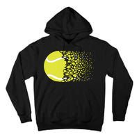 Tennis Graphic Girls Tennis Heart Love Tennis Player Tall Hoodie