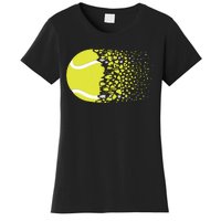 Tennis Graphic Girls Tennis Heart Love Tennis Player Women's T-Shirt